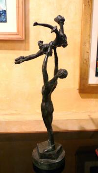 "Danzatrice" - scultura in bronzo a cera persa